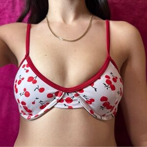 Red and White Cherry Bikini